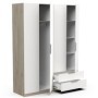 Armario 4 Puertas de abrir + 2 Cajones Ghost