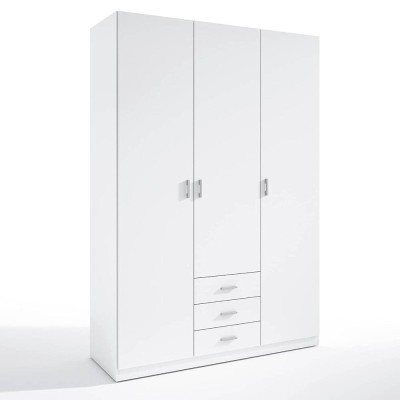 Armario 3 Puertas Abatibles + 3 Cajones Roma