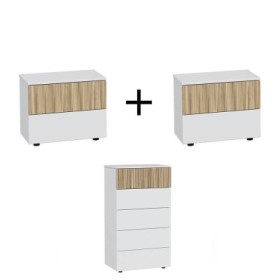 Pack 2 Mesitas de Noche + Cómoda Ethna