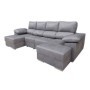 Sofá 2 Plazas con Chaise Longue Doble y Cama Nápoles (300x165cm)