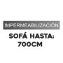 Servicio de Impermeabilización - Sofá de hasta 700 cm