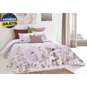 Conjunto de Colcha Elisa 250x260cm - Lilás (c/ Entrega GRÁTIS)