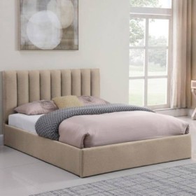 Cama Tapizada De Matrimonio Cintia + Colchón Opc.