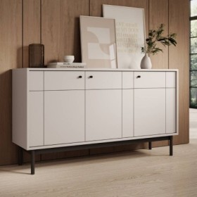 Japandi Aparador de 3 puertas