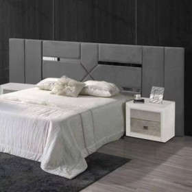 Cabecero tapizado largo Atenas con espejo