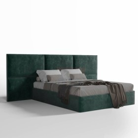 Cama Tapizada de Matrimonio Amélia + Colchón Opc.