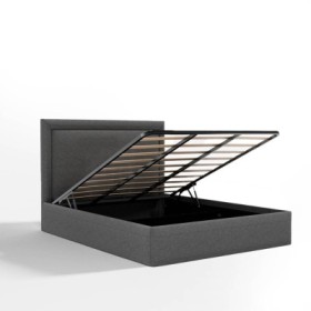 Cama doble tapizada Bossa Nova + colchón Opc.