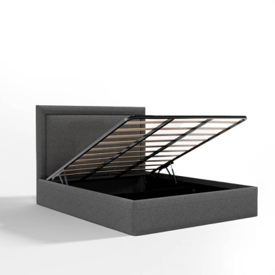 Cama doble tapizada Bossa Nova + colchón Opc.
