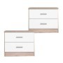 Pack 2 Mesitas De Noche Pareja Sahara/ Branco Matte
