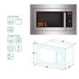 Microondas de Encastre Edesa 20L EMW-2020 IG-X