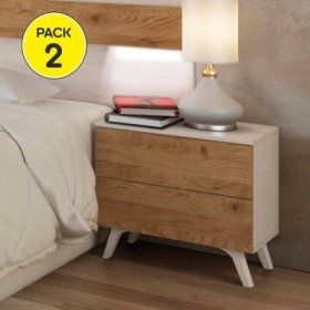 Pack 2 Mesitas de Noche Soto (Andersen Pino/Roble)