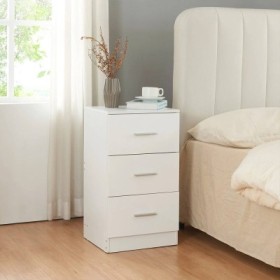 Mesita de Noche 3 Cajones Atlanta