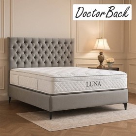 Cama Tapizada Dupla Luna 1 + Colchón Opc.