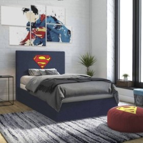 Cama Superman Bordado + Colchón Opc.