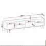 Mueble TV 4 Puertas Tewos