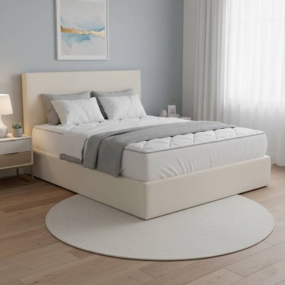 Cama Estofada de Casal Barcelona c/ Estrado e Sistema Elevatório Inc. + Colchão Opc.