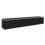 Mueble Tv Suspendida + 3 Puertas Oro