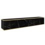 Mueble Tv Suspendida + 3 Puertas Oro