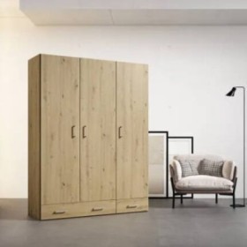 Armario 3 Puertas + 2 Cajones Night