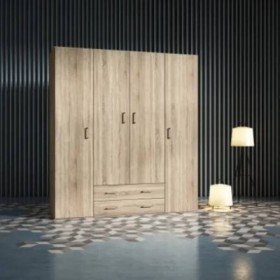 Armario 4 Puertas + 2 Cajones Night