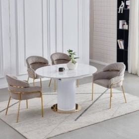 Mesa de Comedor Extensible Aura (124-164x100cm)