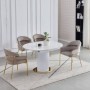 Mesa de Comedor Extensible Aura (124-164x100cm)