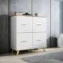 Salón Completo Sanna 1 (Blanco Brillante/Dab Sonoma)