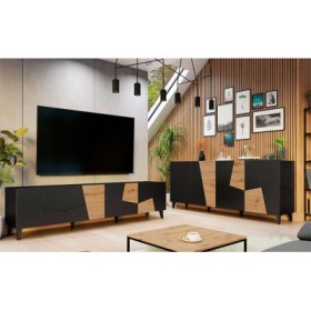 Salón Completo Etna (Negro/Dab Craft)