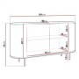 Aparador 2 Puertas Lygrint 140cm