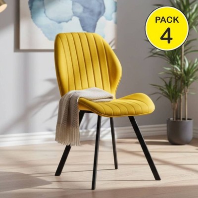 Pack de 4 Sillas de Salón Delaware