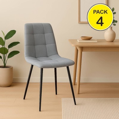 Pack de 4 Sillas Portland (Gris)