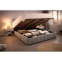 Cama Estofada Tommy c/ Estrado, Sistema Elevatório Inc + Colchão Opc.