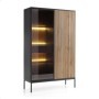 Vitrina 2 Puertas + 1 Cajón Sento (con Luz LED)