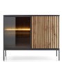 Salón Completo Sento (Roble Wotan/Negro)