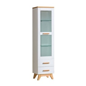 Vitrina 1 Puerta + 2 Cajones Sven