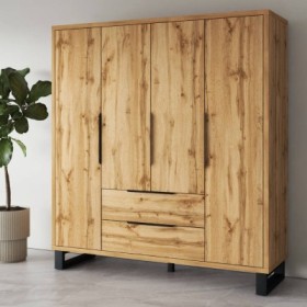 Armario 4 Puertas + 2 Cajones Halle