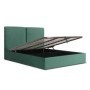Pack Cama de Casal Estofada Madalena + Estrado, Sistema Elevatório. + Colchão Opc.