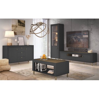 Salón Completo Mossa 3 (Negro)