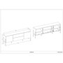 Mueble Tv 2 Puertas + 2 Cajones Jukon
