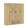 Armario 4 Puertas + 2 Cajones Rapid