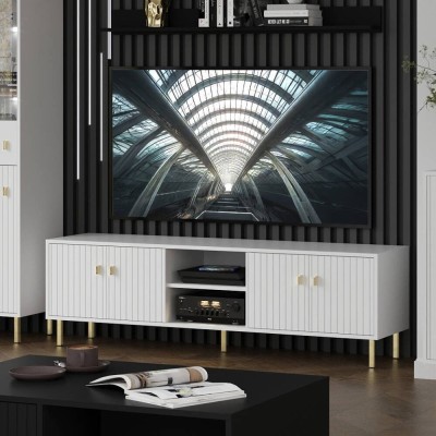 Mueble Tv 4 Puertas Piano