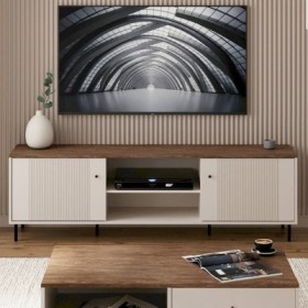 Mueble Tv 2 Puertas Tiramisu