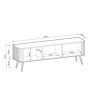 Mueble Tv 3 Puertas Zova