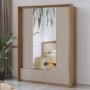 Armario 2 Puertas Correderas c/ Espejo Impressio (159cm)