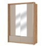 Armario 2 Puertas Correderas c/ Espejo Impressio (159cm)