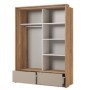 Armario 2 Puertas Correderas c/ Espejo Impressio (159cm)