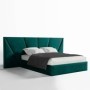 Cama Estofada Alexandra (Cabeceira Longa) + Colchão Opc.