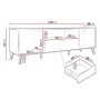 Mueble Tv 2 Puertas + 1 Cajón Picru