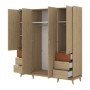 Armario 4 Puertas + 6 Cajones Scandi