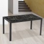 Pack Mesa de Jantar Marmol  + 4 Cadeiras Gabrielle (Branco)